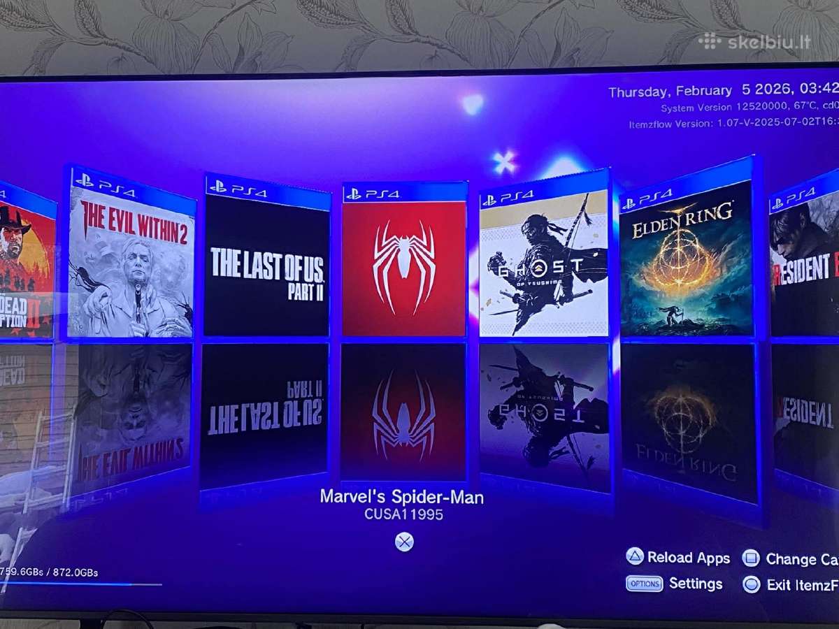 Atrištas Playstation 4 Slim 1tb +13 žaidimų - nuotraukos Nr. 8
