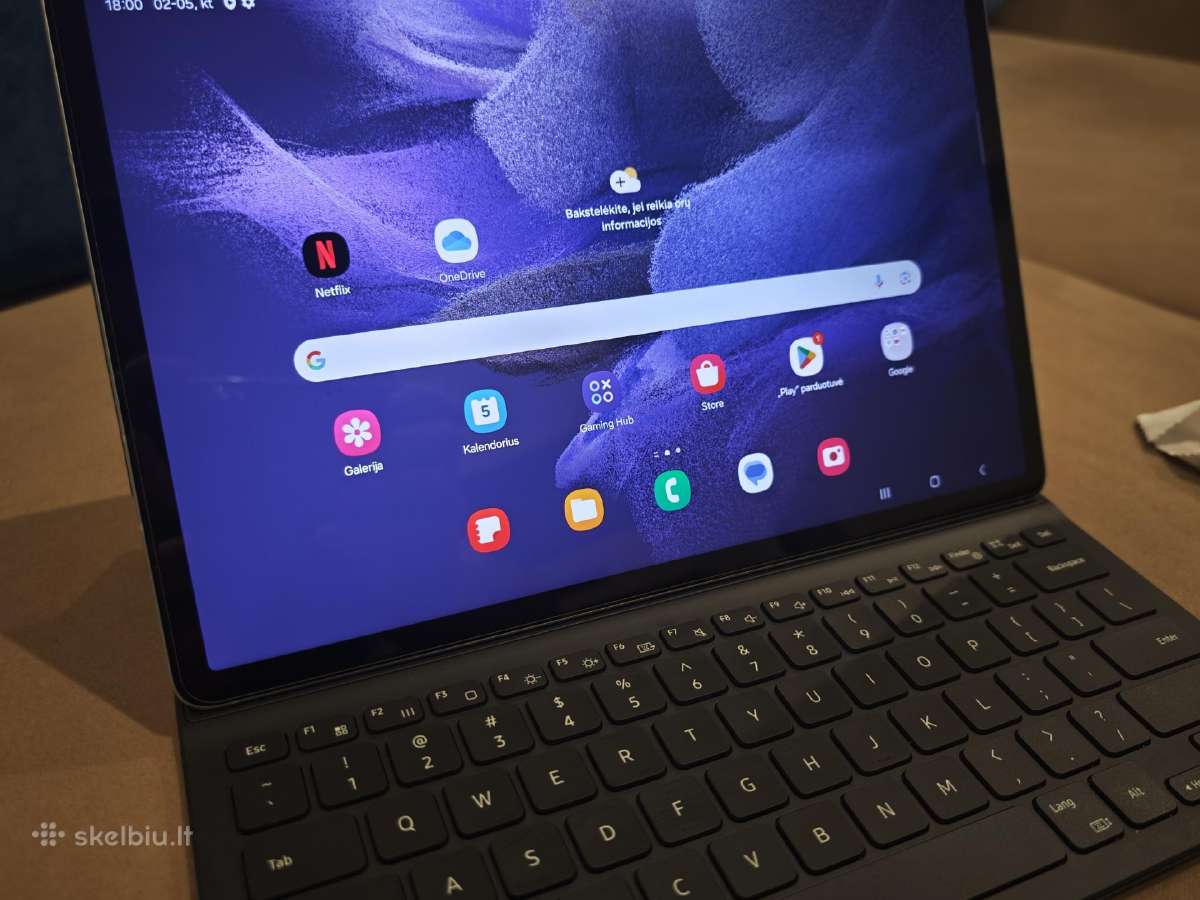 Samsung Galaxy Tab S7 Fe 5G su dėklu ir klaviatūra - nuotraukos Nr. 7