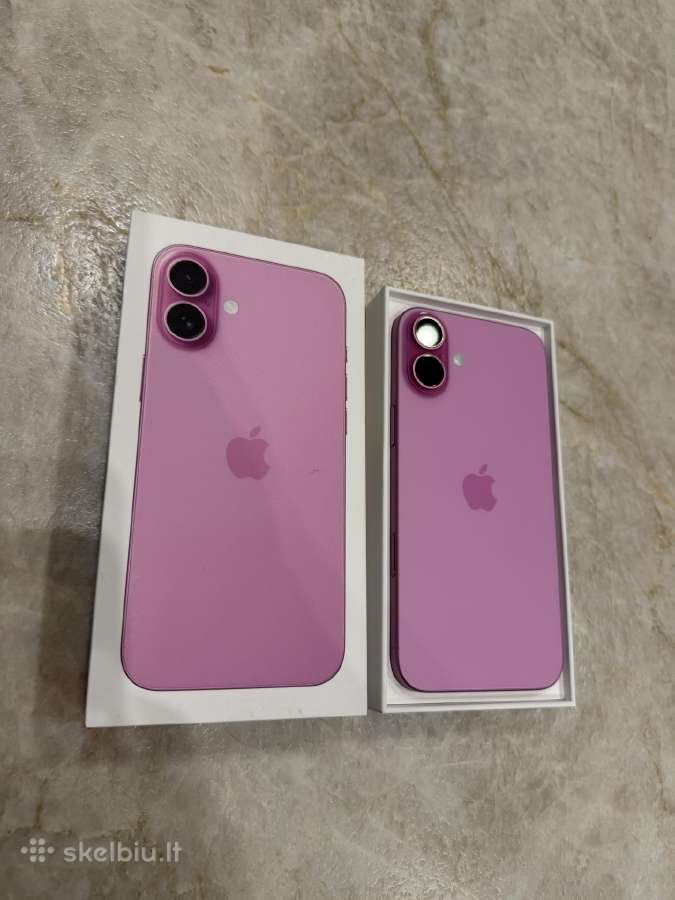 iPhone 16 plus 128gb pink 100% batt - 550eur - nuotraukos Nr. 4