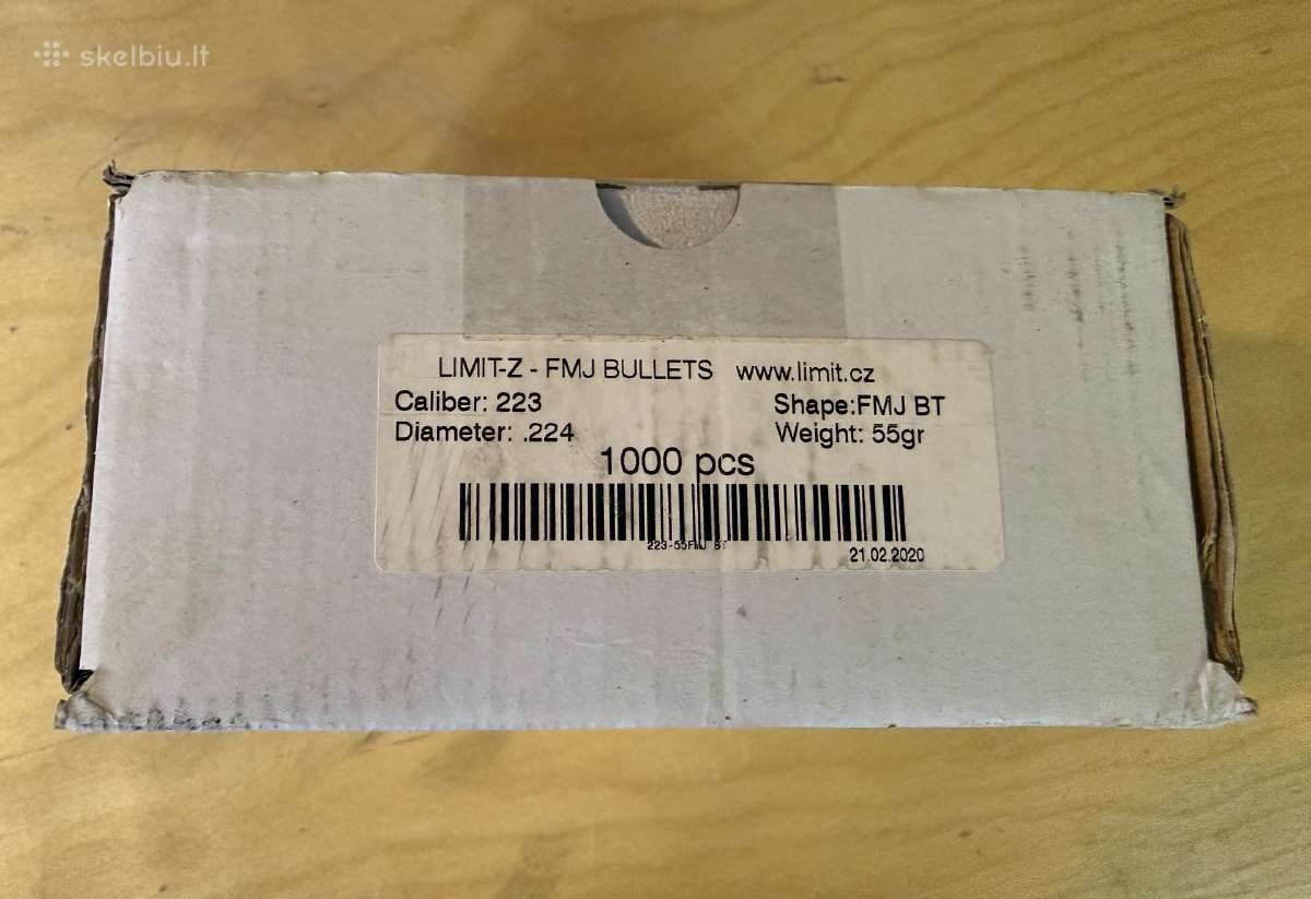 Kulkos .223 55 gr Fmj