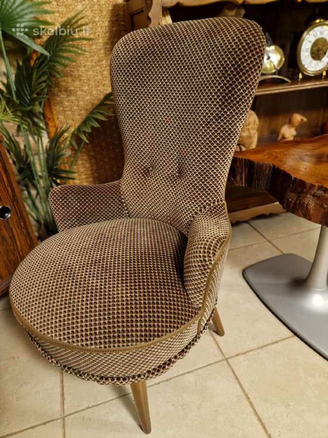 Vintažinis Art Nouveau coctail st.fotelis - nuotraukos Nr. 7