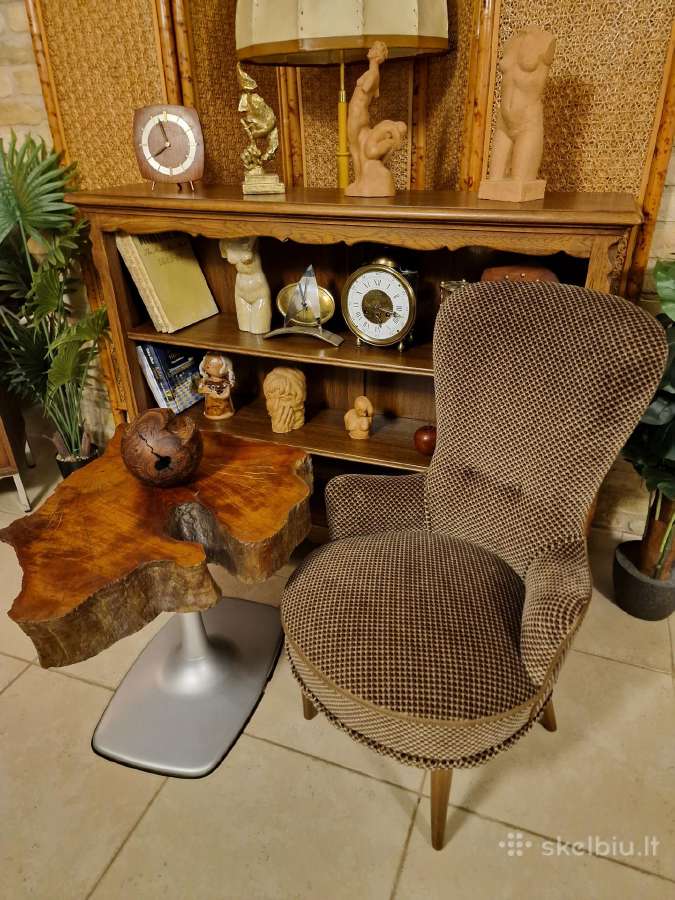 Vintažinis Art Nouveau coctail st.fotelis - nuotraukos Nr. 31
