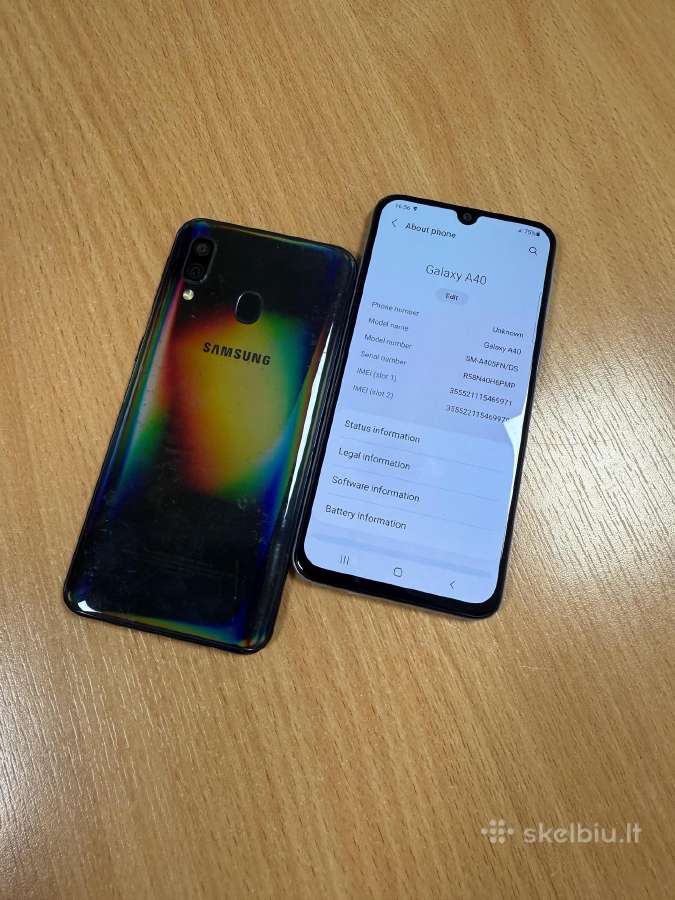 Naudoti Samsung A40