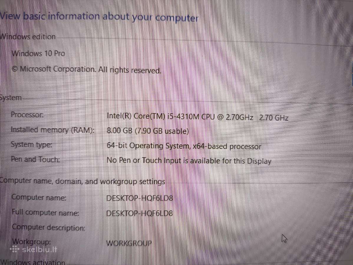 Fujitshu lifebook E734 - nuotraukos Nr. 3