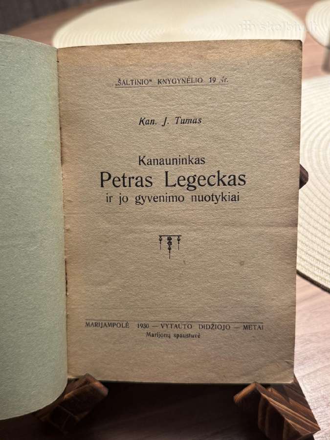 Kanauninkas Petras Legeckas 1930m. - nuotraukos Nr. 2