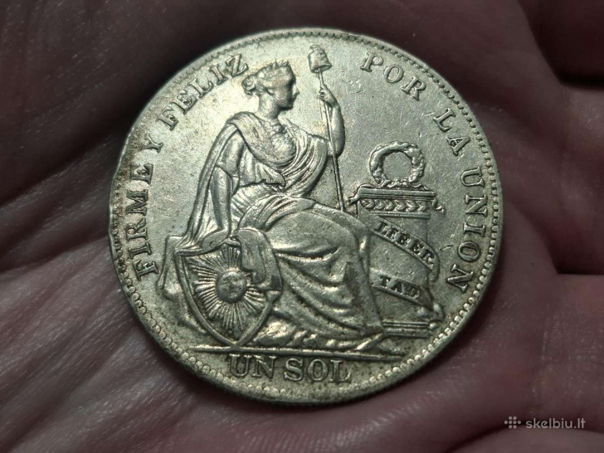 Peru 1 sol 1934 sidabras