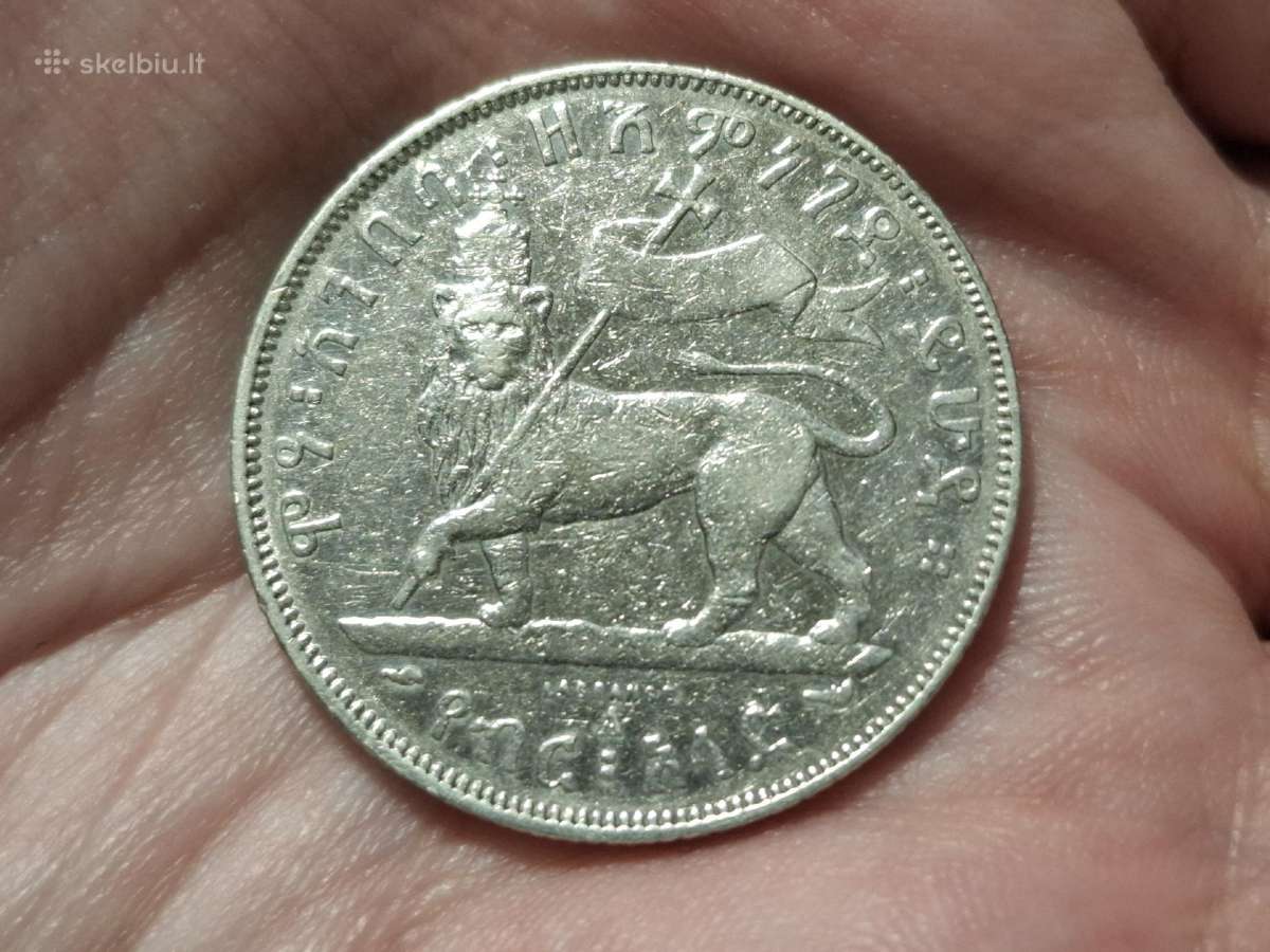 Etiopija 1/2 birr 1897 sidabras
