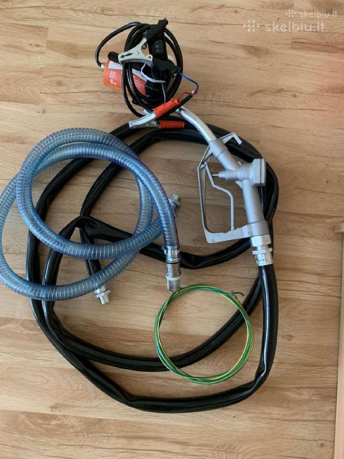 Nešiojamas kuro perpylimo siurblys 12v