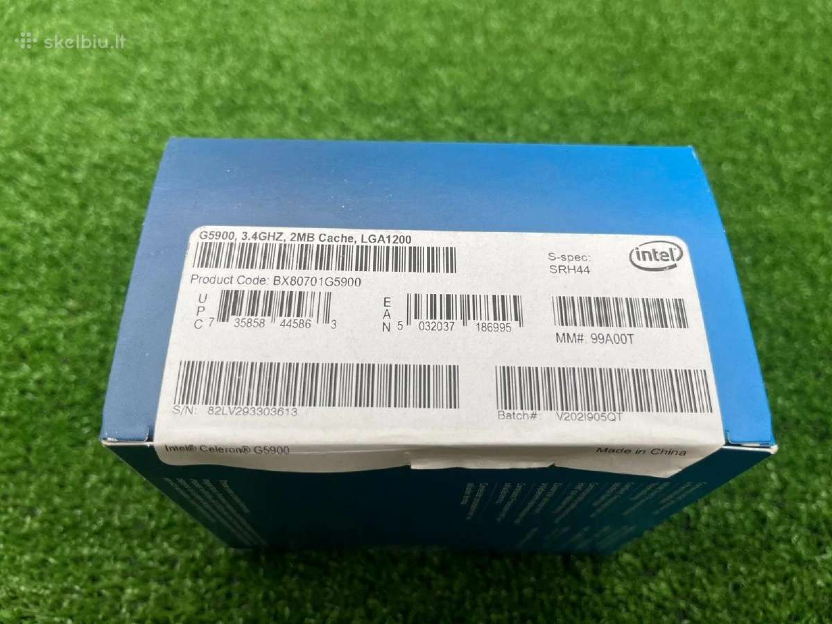 Intel Celeron G5900 3.4 GHz Cpu Procesorius Naujas - nuotraukos Nr. 3