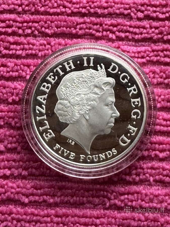 Moneta UK 2004m. 5 svarai, sidabras(.925) - nuotraukos Nr. 2
