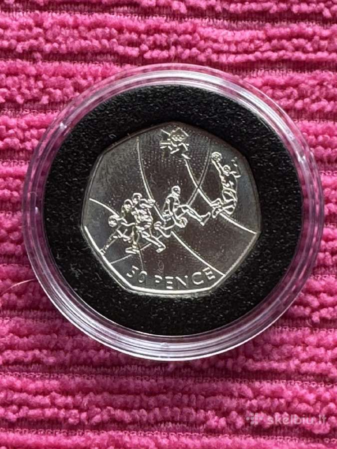 Moneta UK 2011m. 50 pensu, sidabras(.925)