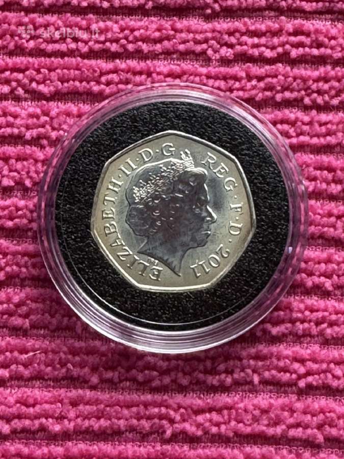 Moneta UK 2011m. 50 pensu, sidabras(.925) - nuotraukos Nr. 2