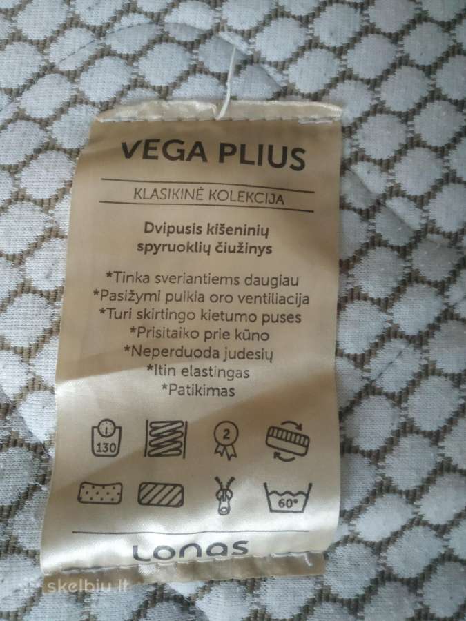 Spyruoklinis čiužinys kišeninių spyruoklių lonas - nuotraukos Nr. 3