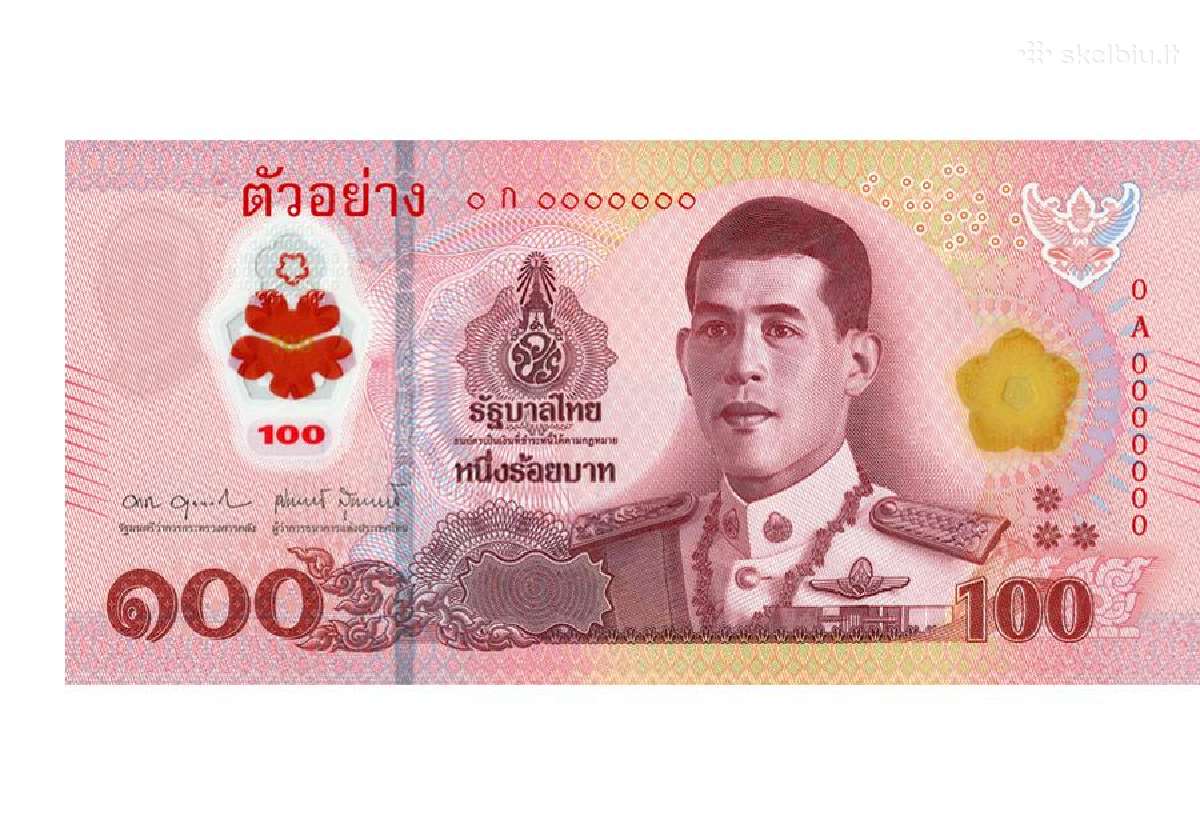 Tailandas 100 Baht Unc Polimeras