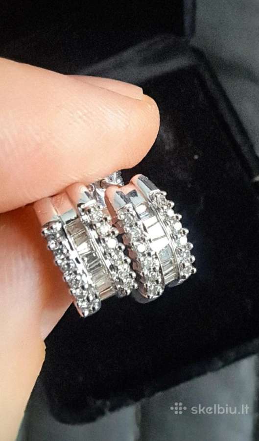 585 aukso auskarai su briliantais 0,30 ct.