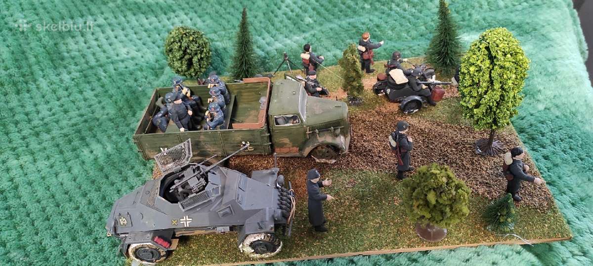 1:35 Diorama 1:35 Tanku modeliu Vermachtas - nuotraukos Nr. 2