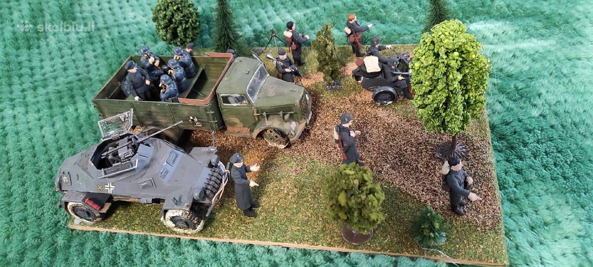1:35 Diorama 1:35 Tanku modeliu Vermachtas - nuotraukos Nr. 3