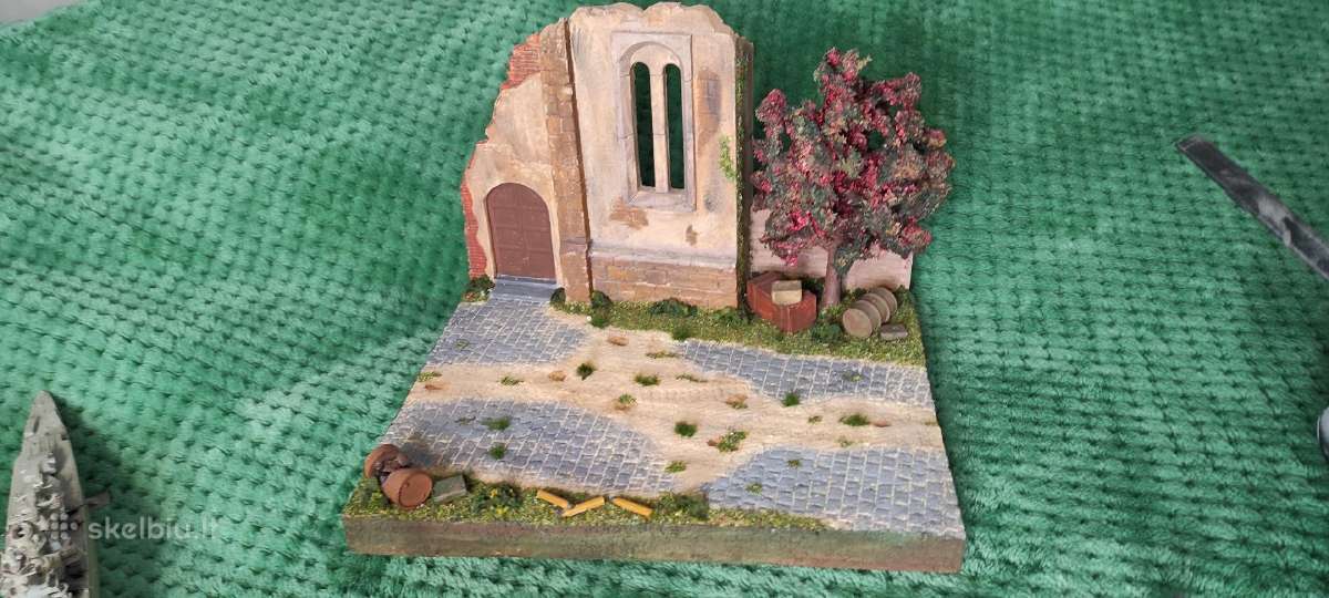 1:35 Diorama 1:35 Tanku modeliu Vermachtas