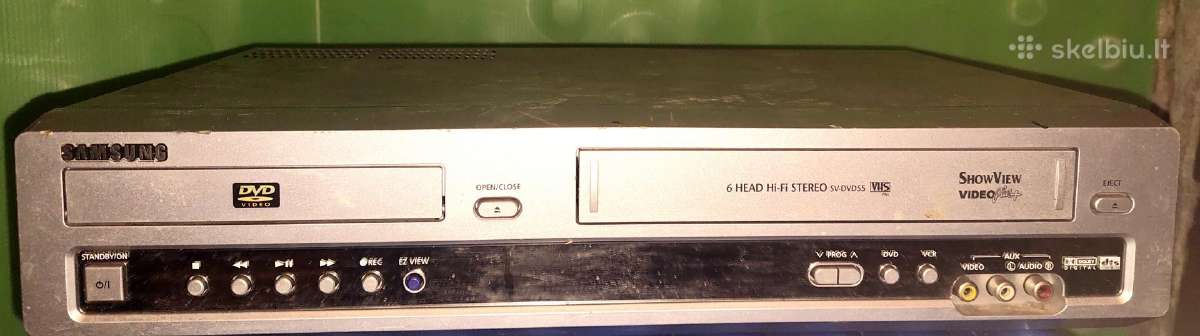 Grotuvas Samsung.dvigubas. Dvd ir Vcr