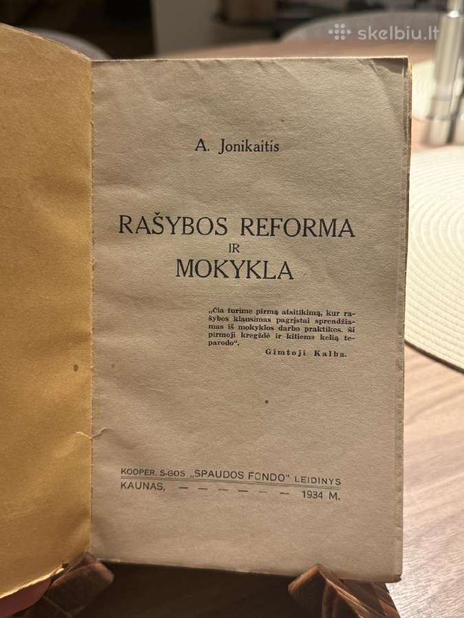 Rašybos reforma ir mokykla 1934m. - nuotraukos Nr. 2