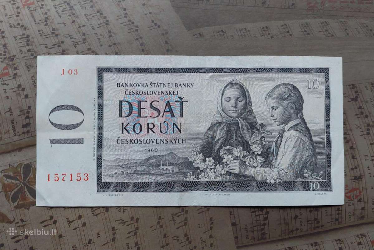 10 korun 1960 Čekoslovakija