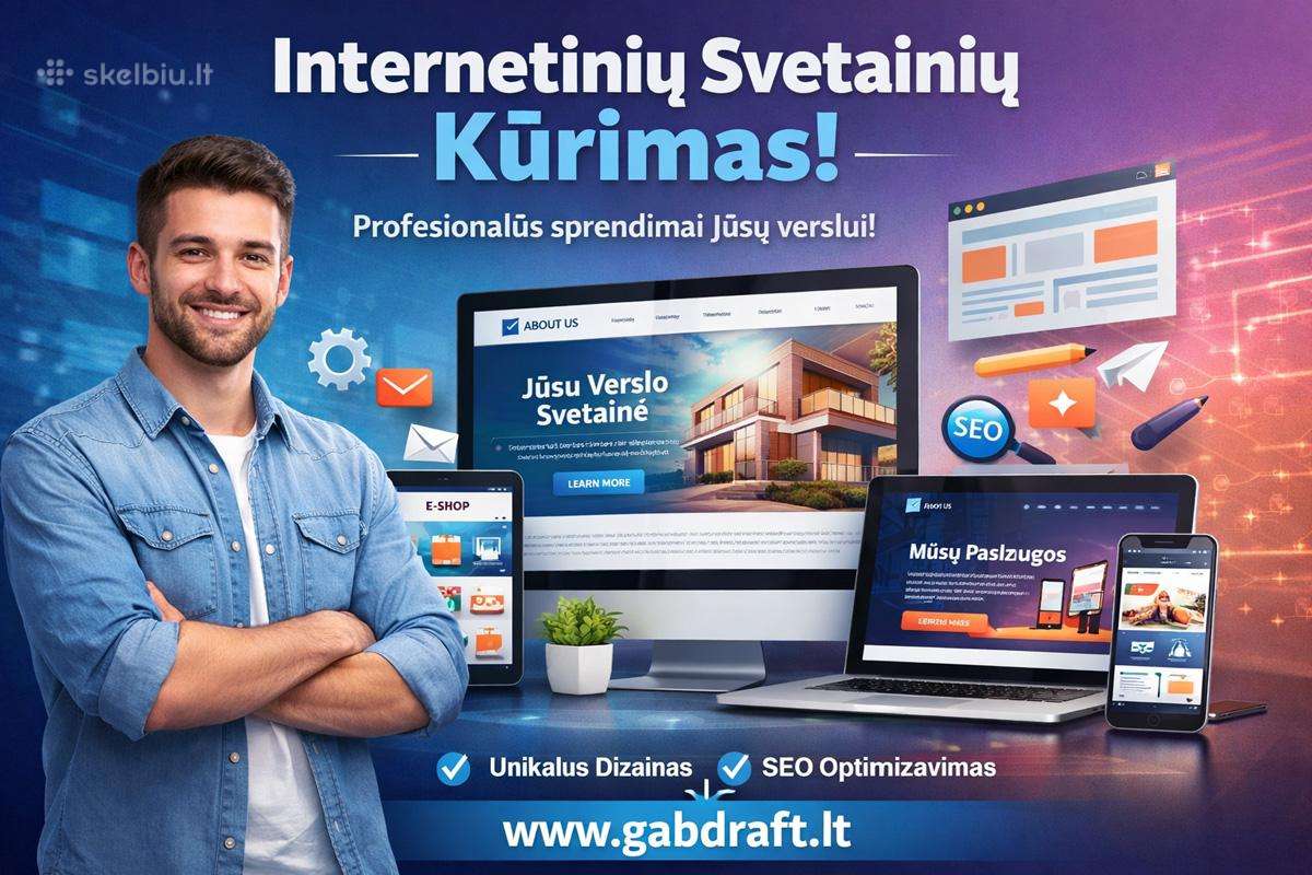 Profesionalus internetinių svetainių kūrimas