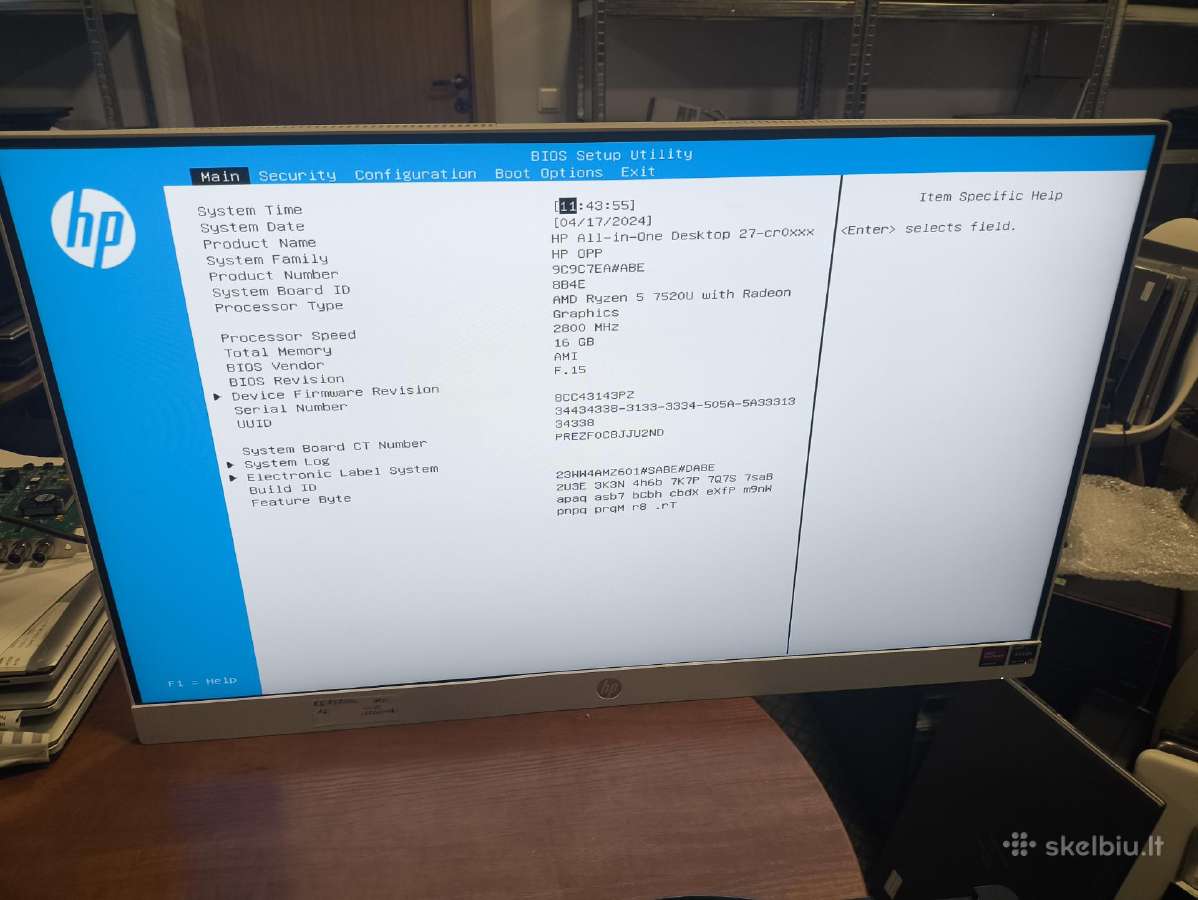 27" Fhd Ips Aio Ryzen 5 7520u 16gb 0gb SSD