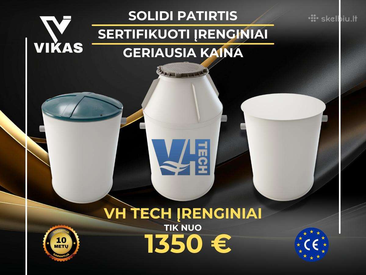 Nuotekų valymo įrenginiai - tik 1350 €