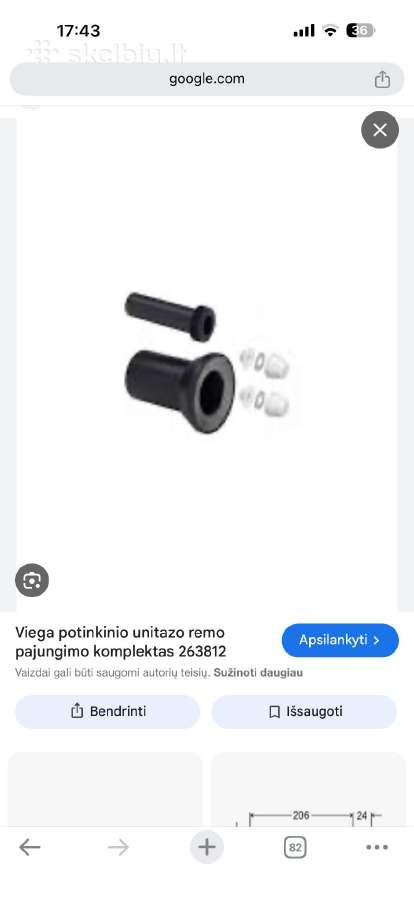 Potinkinio unitazo komplektas