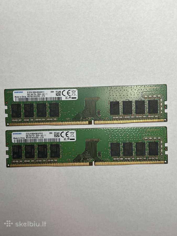 16gb ddr4 RAM (2x 8gb) veikia idealiai