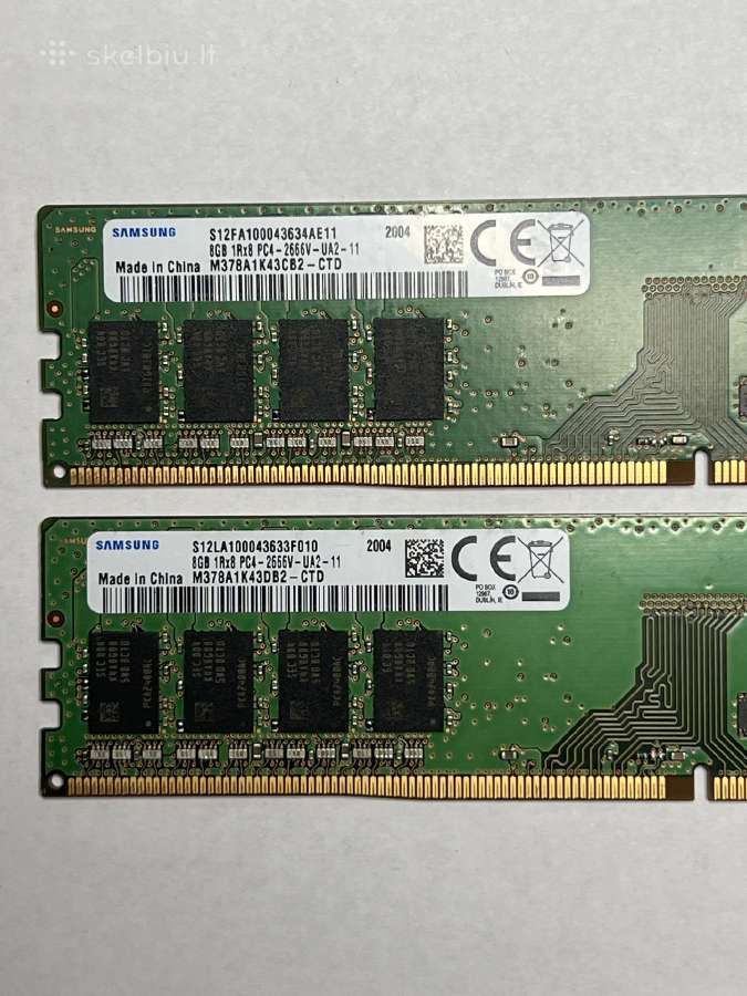 16gb ddr4 RAM (2x 8gb) veikia idealiai - nuotraukos Nr. 2