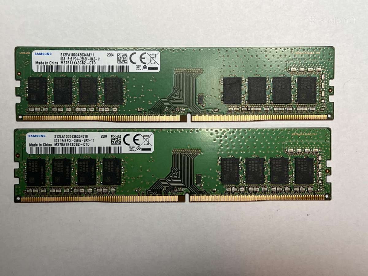 16gb ddr4 RAM (2x 8gb) veikia idealiai - nuotraukos Nr. 3
