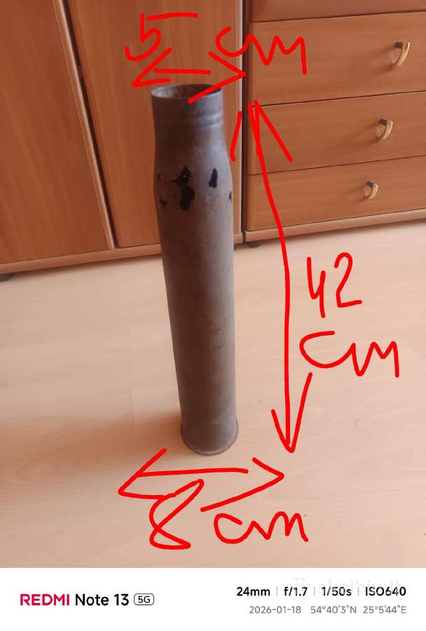 Senovinė artilerijos tūta