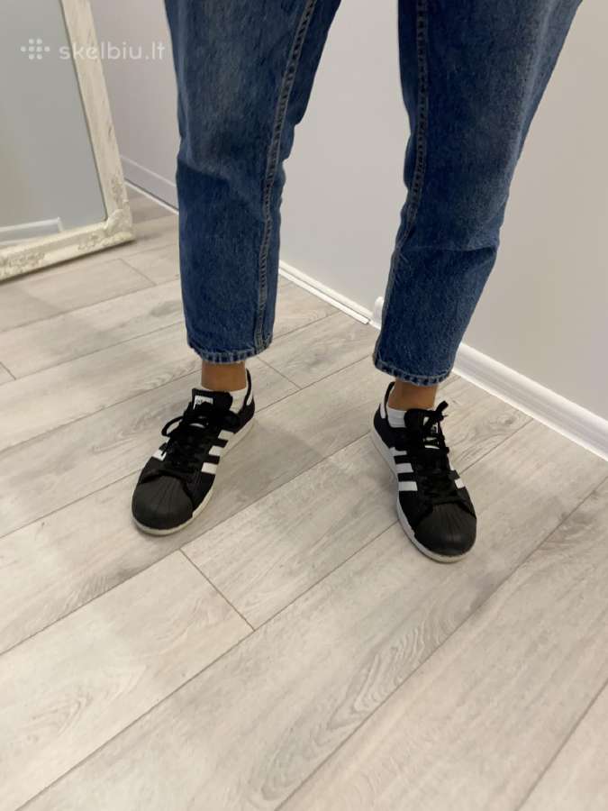Juodi adidas "Superstar" laisvalaikio sportbačiai - nuotraukos Nr. 6