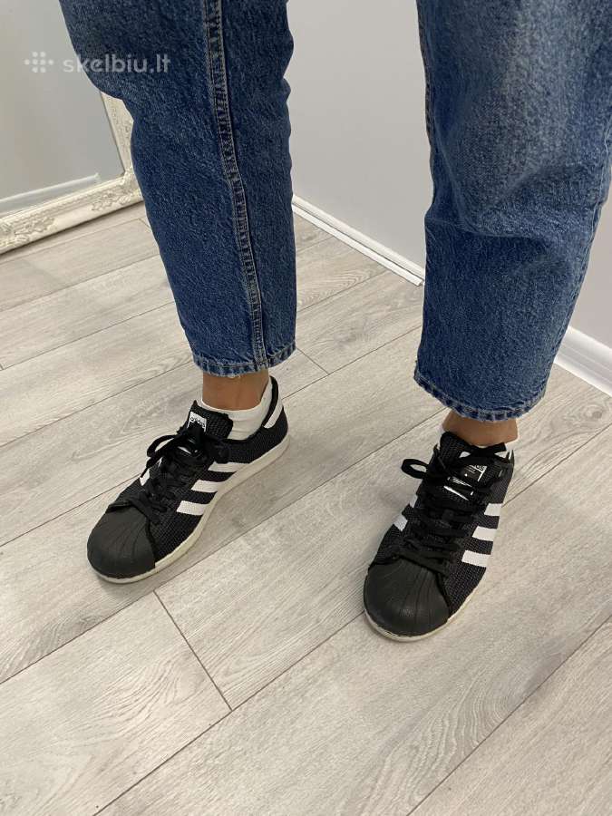 Juodi adidas "Superstar" laisvalaikio sportbačiai - nuotraukos Nr. 7