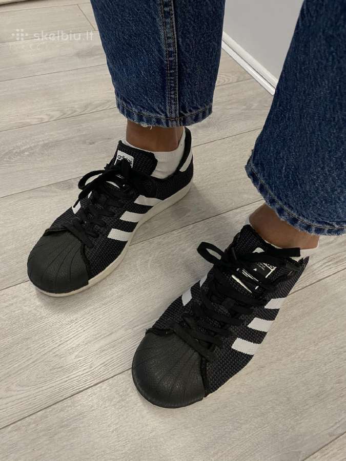 Juodi adidas "Superstar" laisvalaikio sportbačiai - nuotraukos Nr. 3