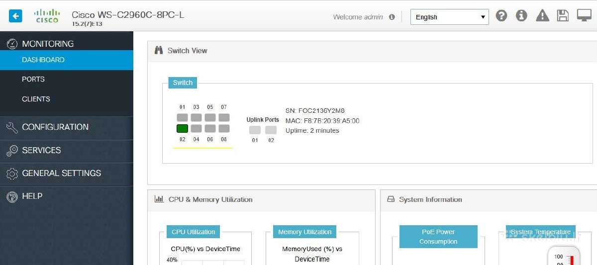 Cisco Switch Catalyst 2960-c Poe