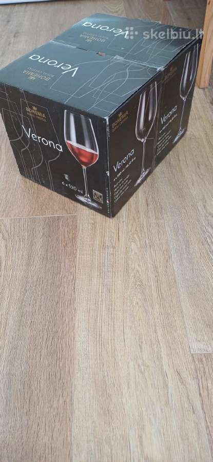 Vyno taurės Bohemia Royal Crystal Verona 12vnt. - nuotraukos Nr. 2