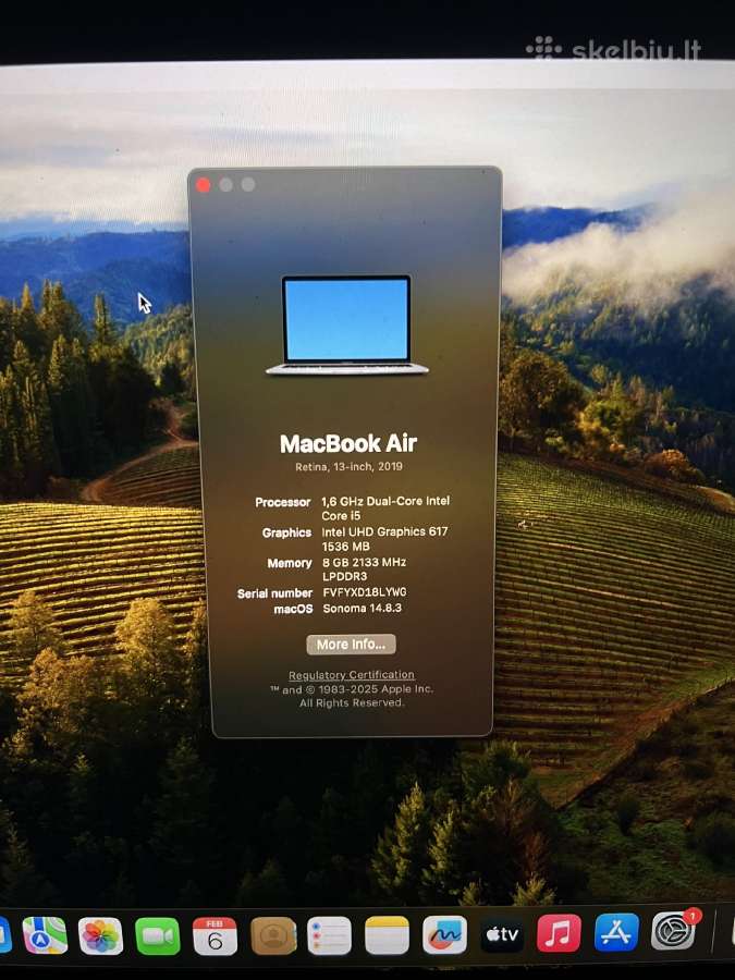 MacBook air 13-inch 2019 - nuotraukos Nr. 2