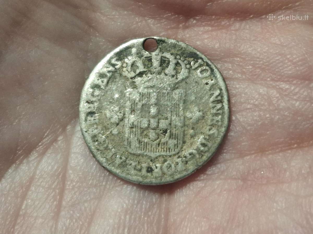 Brazilija 3 vintens 1706 - 1750 sidabras