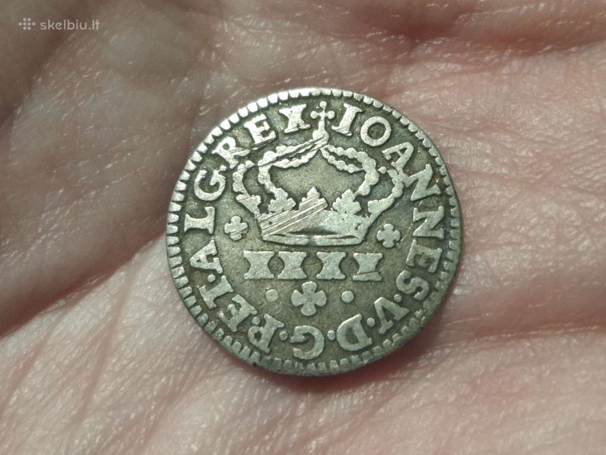 Portugalija 1/2 tostao 1706 - 1750 sidabras