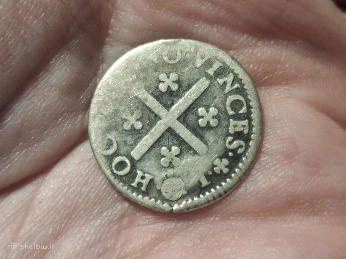 Portugalija 4 vintens 1683 - 1688 sidabras - nuotraukos Nr. 2