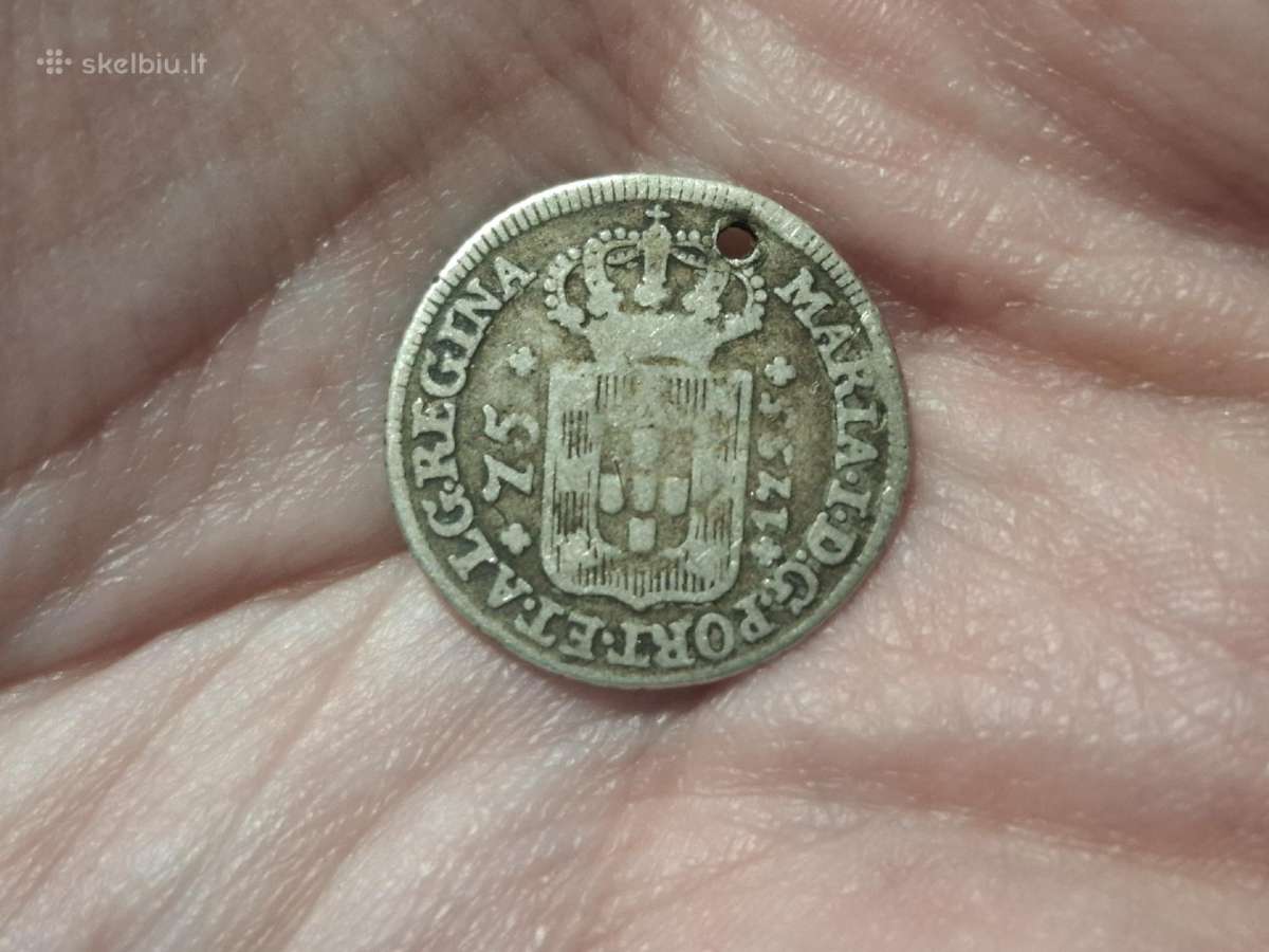 Azorai 75 reis 1795 sidabras