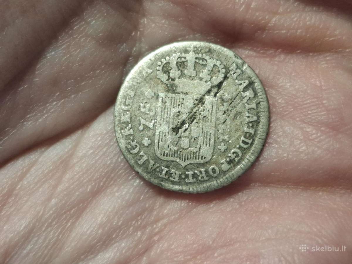 Azorai 75 reis 1794 sidabras