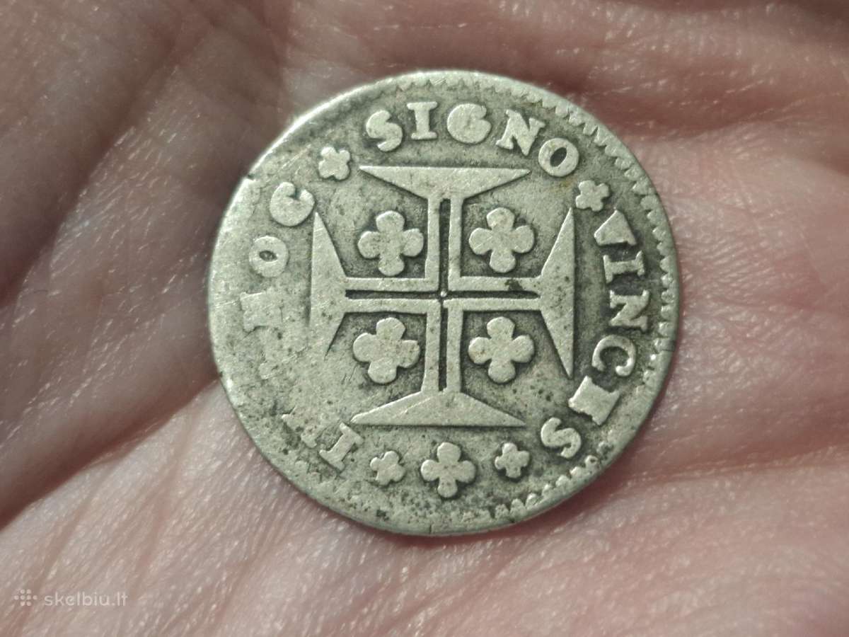 Portugalija 6 vintens 1706 - 1750 sidabras - nuotraukos Nr. 2