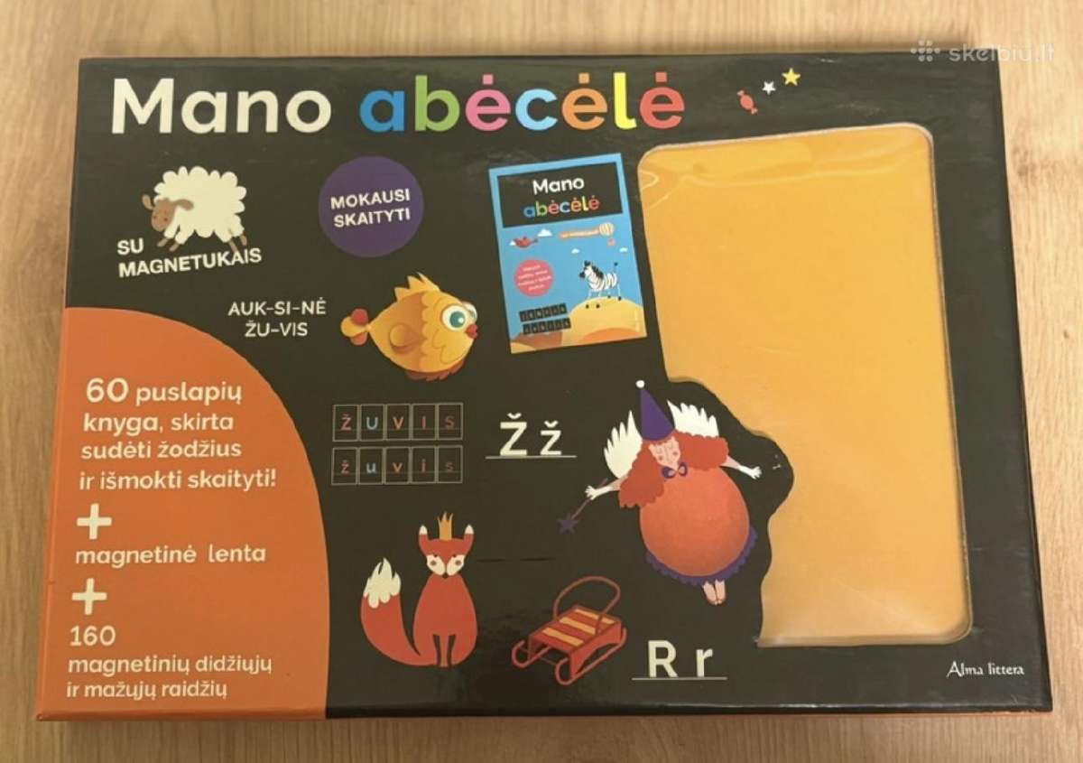 Knyga Mano abėcėlė su magnetukais
