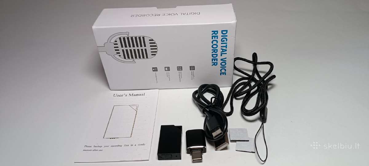 Slaptas Mini diktofonas 8gb - nuotraukos Nr. 4