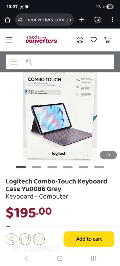 Logitech iPad Air 11 Yu0086 combo touch