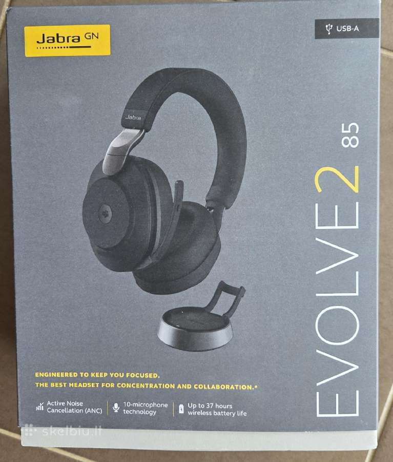 Jabra Evolve2 85 (usb-a) – Naujos