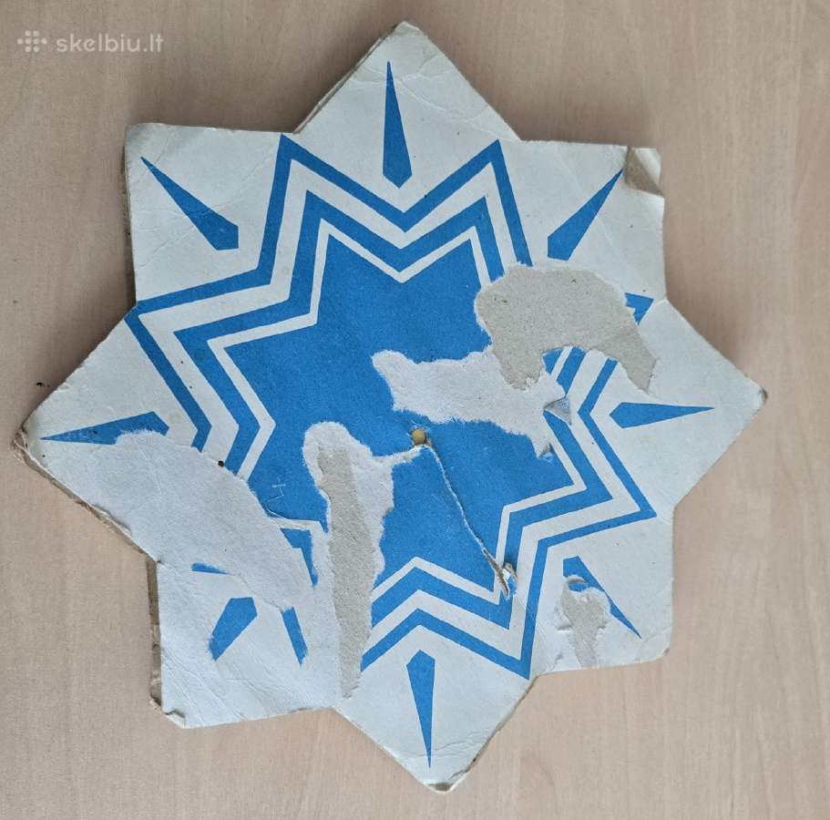 Tarybinių laikų popierinė girlianda "Žibintas" - nuotraukos Nr. 4